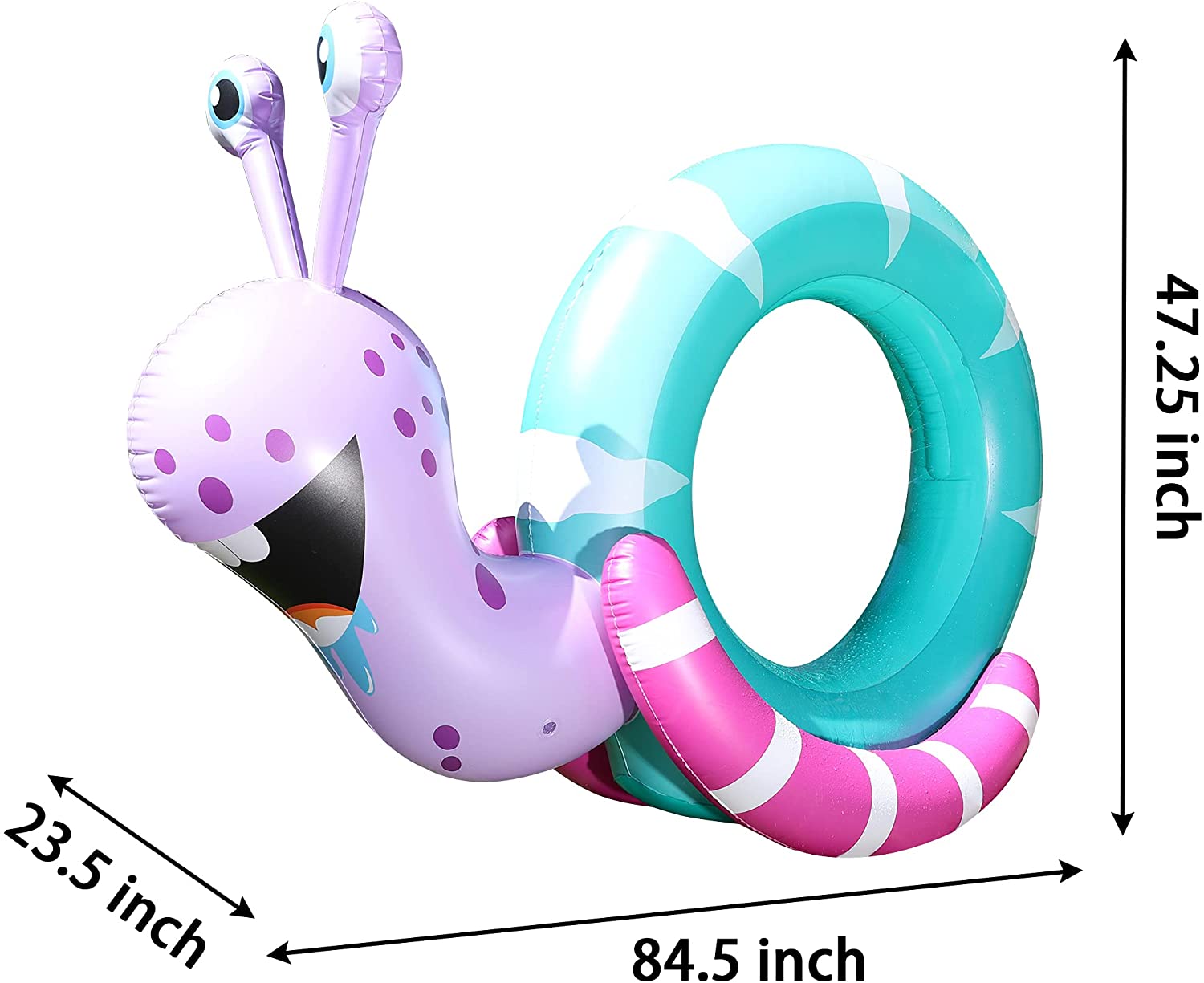 Home Express Inflatable Sprinkler for Kids Snail Water Toys Outdoor Yard Sprinkler for Toddlers and Adults Summer Outdoor Fun Lawn Sprinkler
