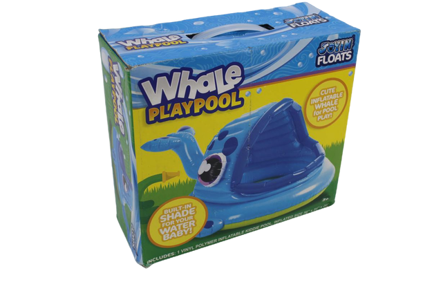 JOYIN Whale Baby Pool Shade Beach Tent Kiddie Pool Play Tent (54 x 56 x 28) for Summer Blow Up Pool, Swim Party Toys, Infants and Young Fun Beach Lounge Pit.