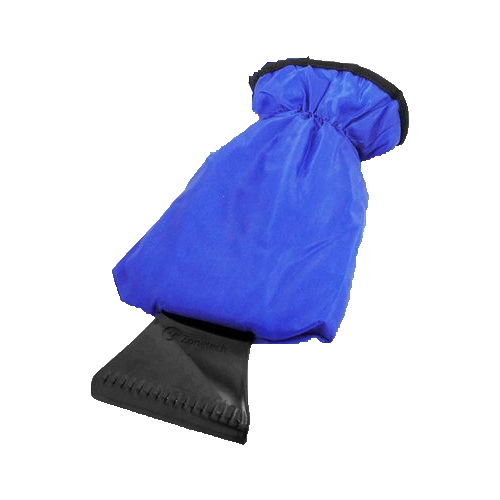 Zone Tech Waterproof Ice Scraper Vehicle Mitt Premium Quality Blue Waterproof Ice Scraper Vehicle Mitt Car Windshield Snow Remover Glove 1-Pack, FOB KS