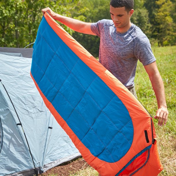 Coleman Kompact 25 Degree F Mummy Sleeping Bag, Tiger Lily, FOB KS