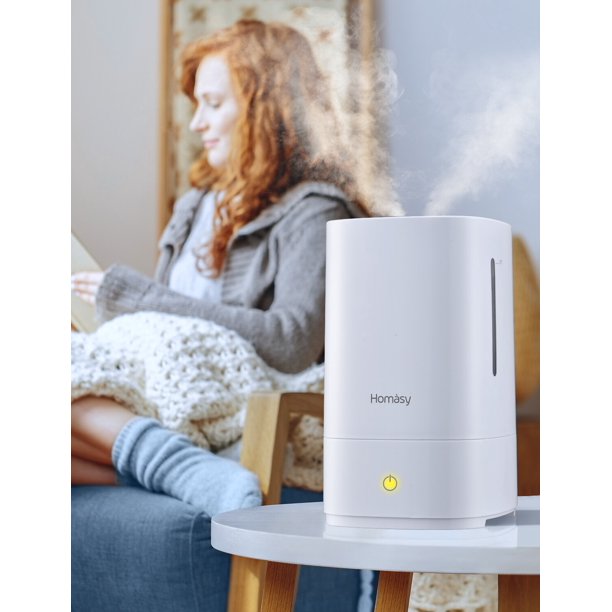 Homasy Top Filling Cool Mist Humidifier for Bedrooms, 4.5L/1.18 Gallon, 28dB, FOB KS