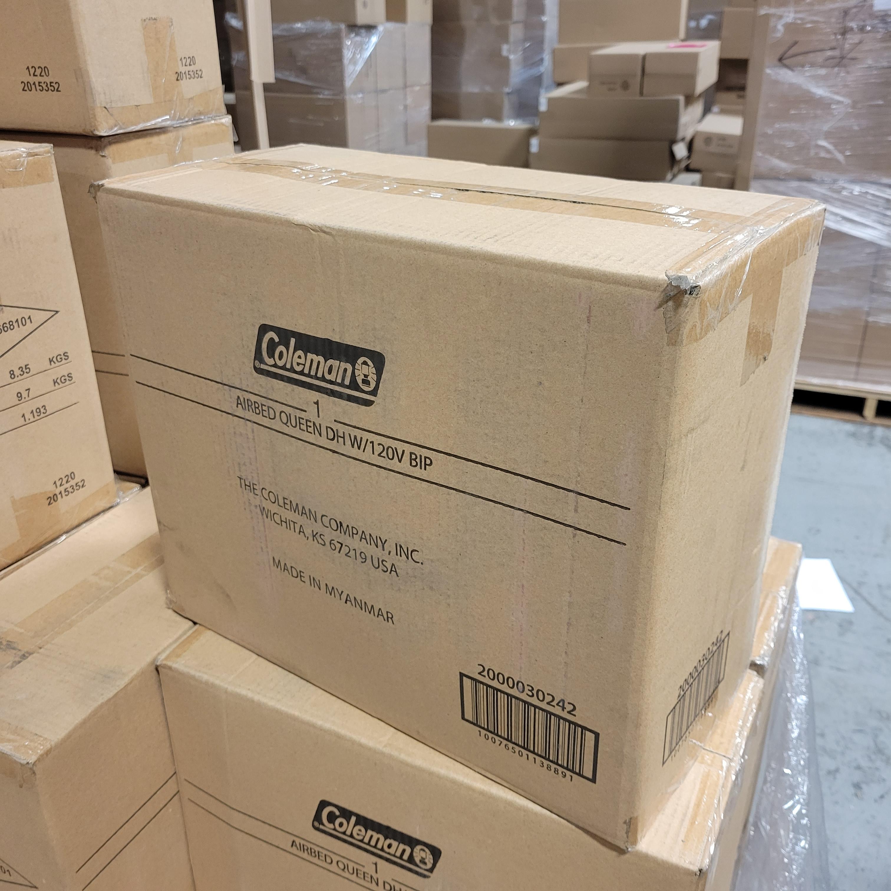 Coleman SupportRest Elite Double High Inflatable Air Mattress with Built-In Pump, Queen, FOB KS