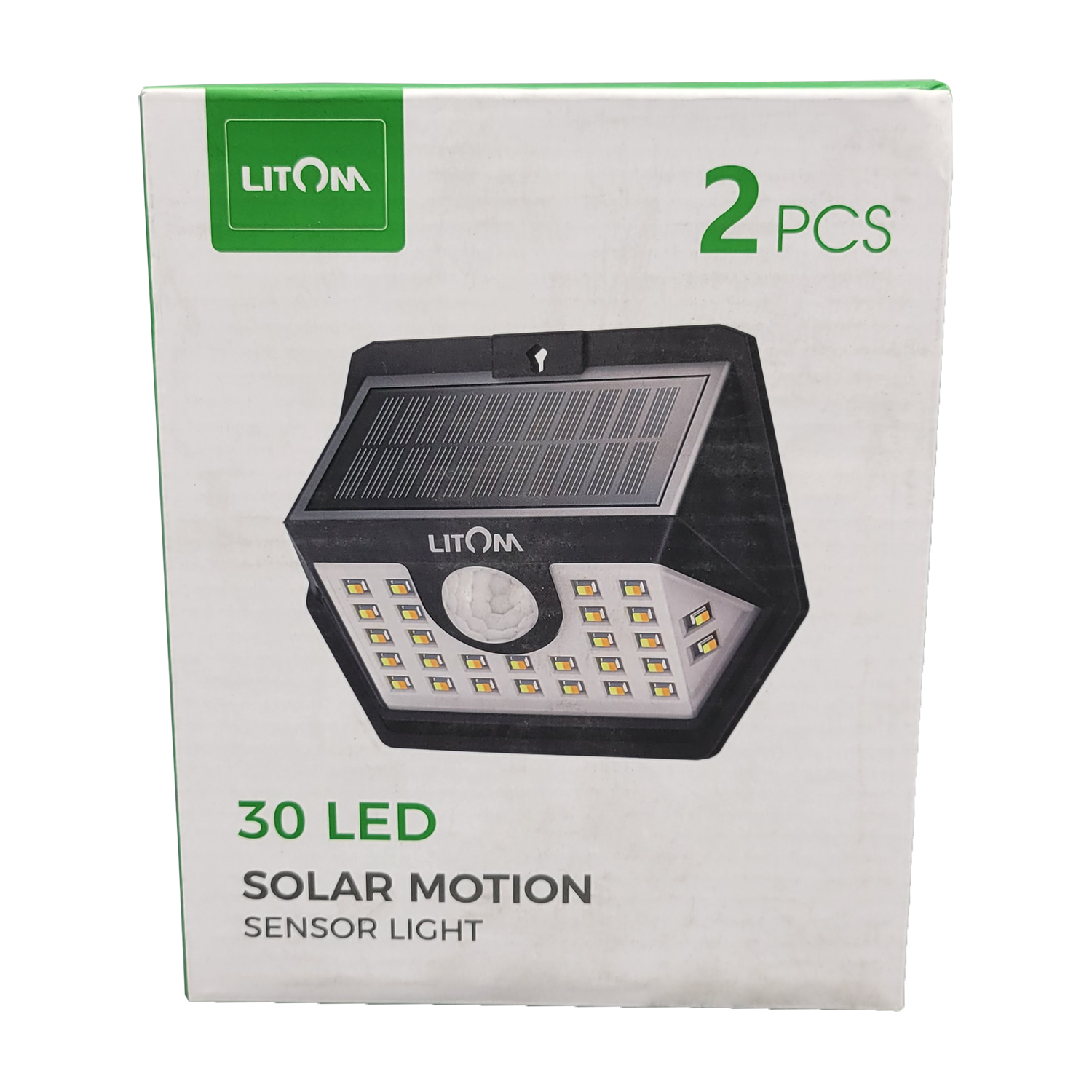 Litom Solar Security Lights with Remote Control 2 Pack, FOB KS