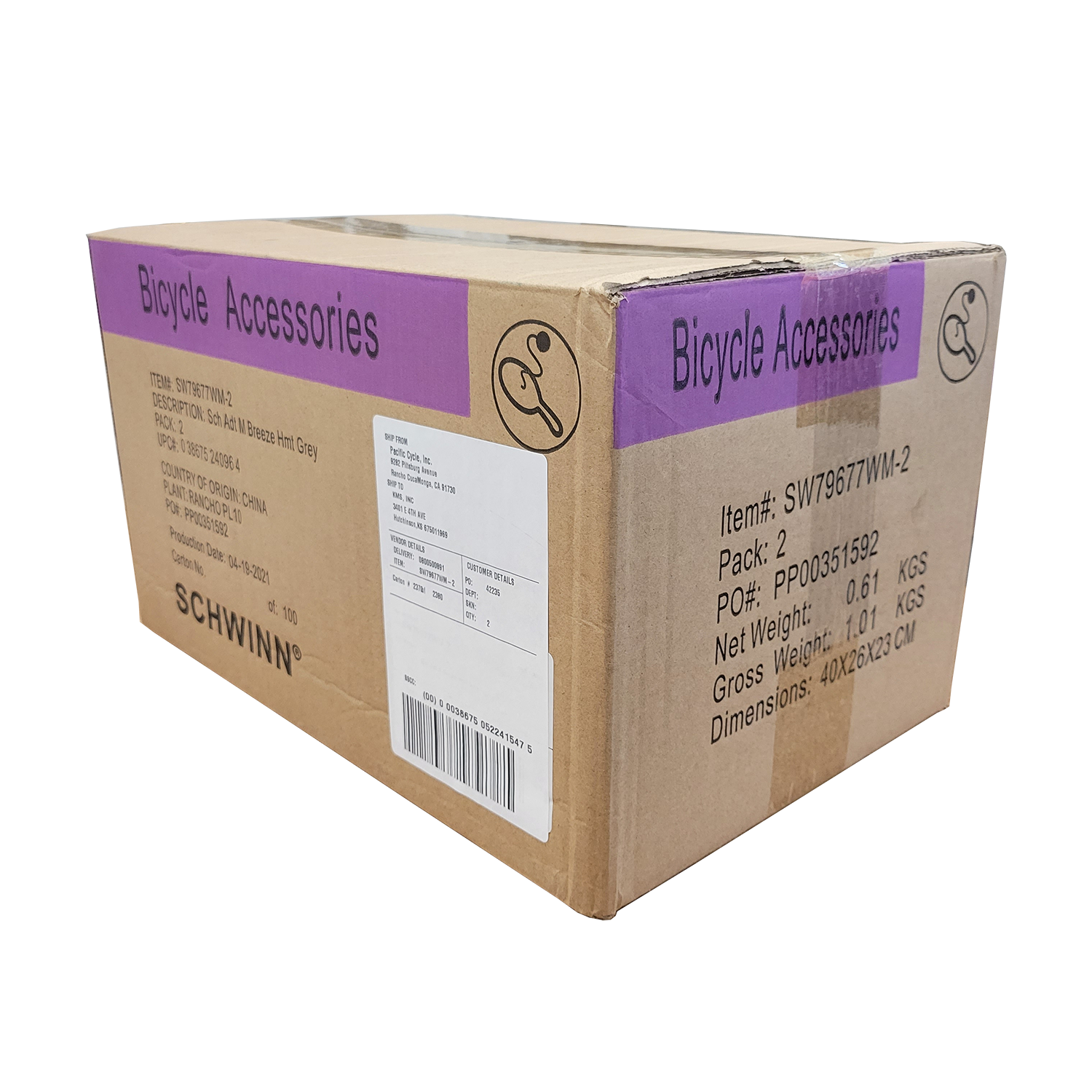 Schwinn Breeze Adult Bicycle Helmet, Ages 14+, Grey