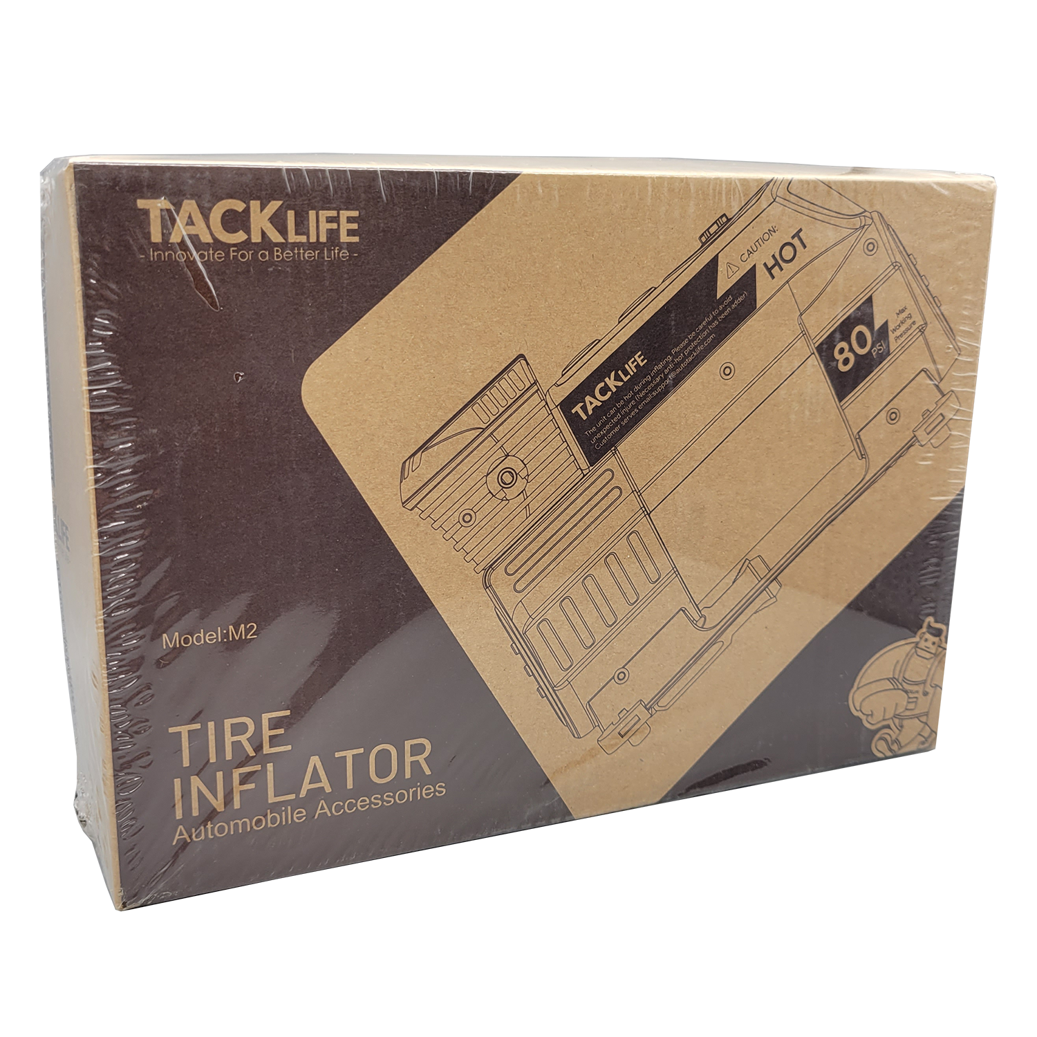 Tacklife 12V DC Digital Auto Tire Inflator, FOB KS