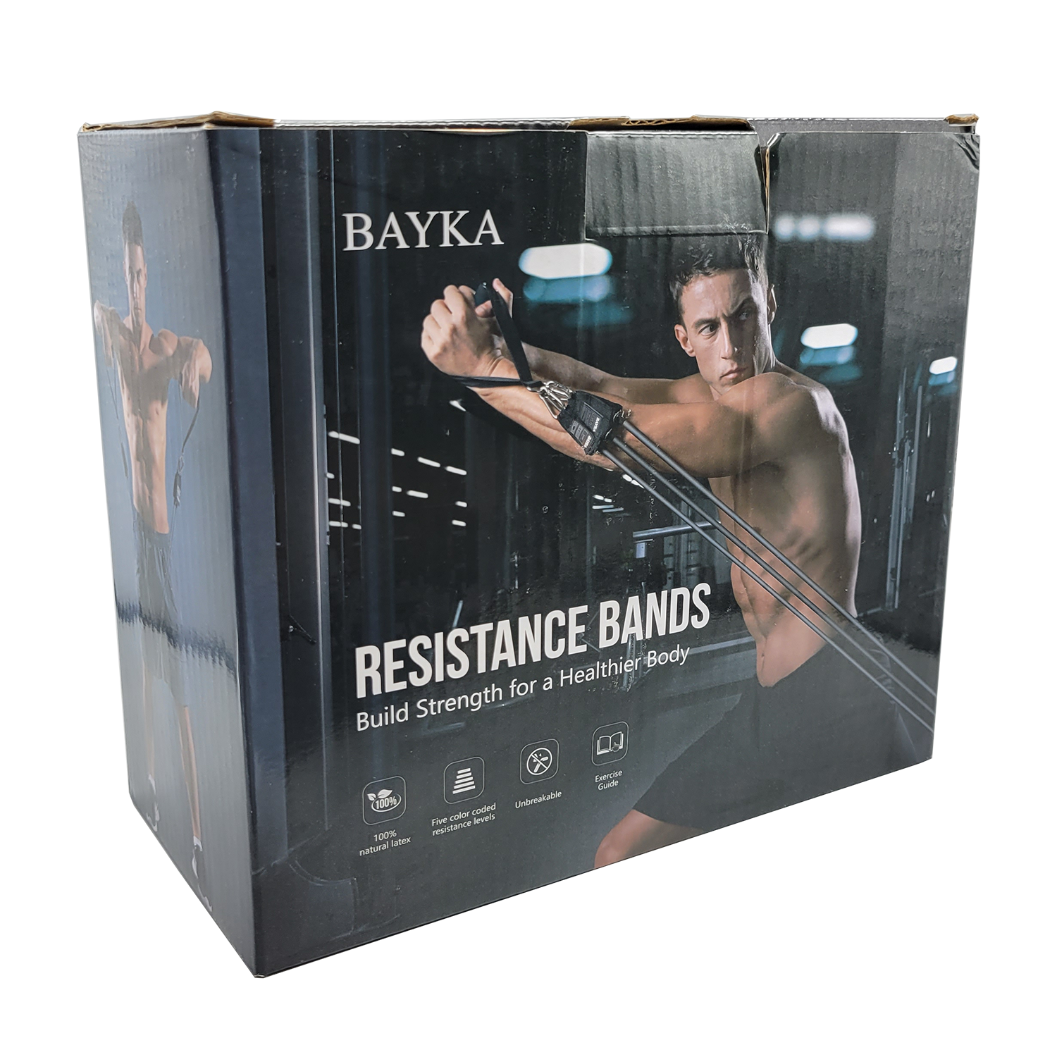 Bayka Resistance Bands Grey 5-Pack, FOB KS