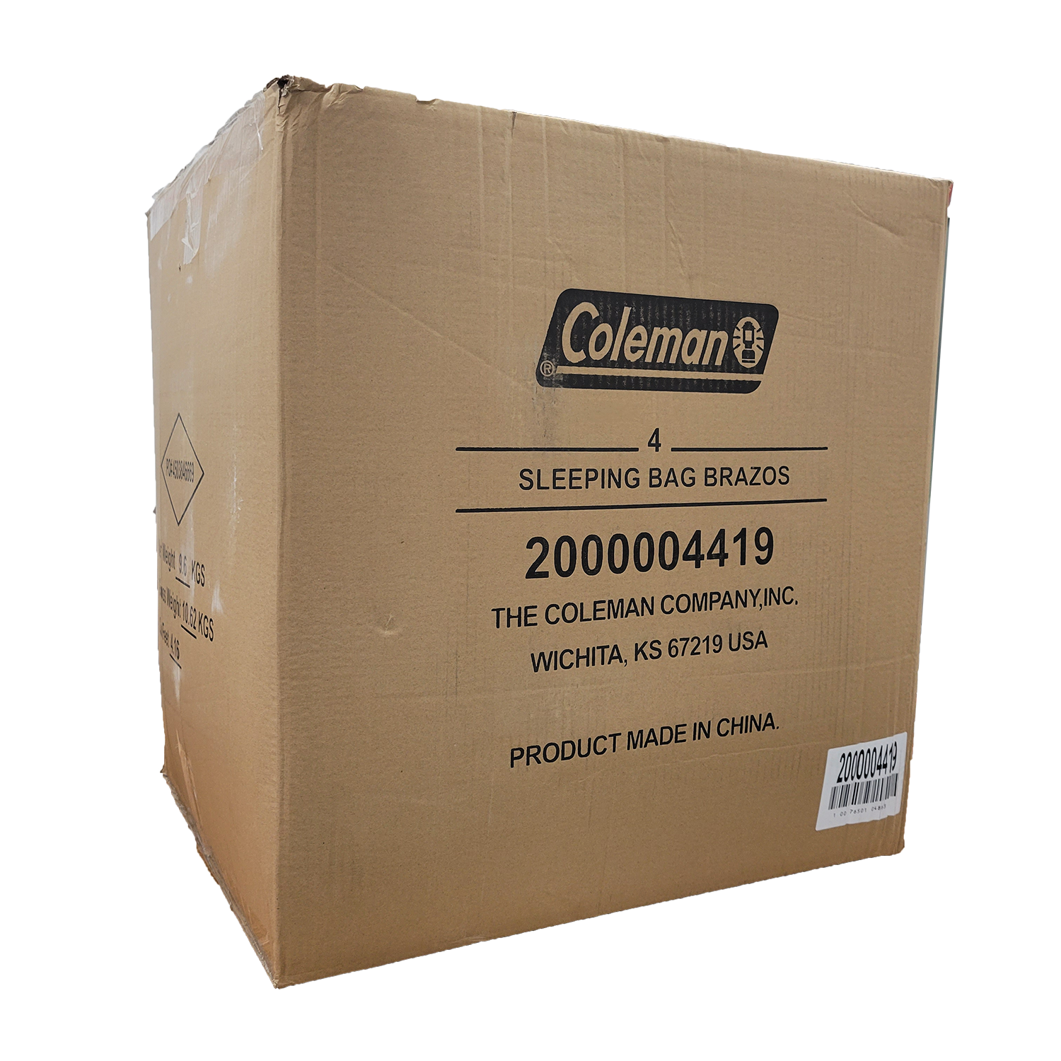 Coleman Brazos Cold Weather Sleeping Bag, FOB KS