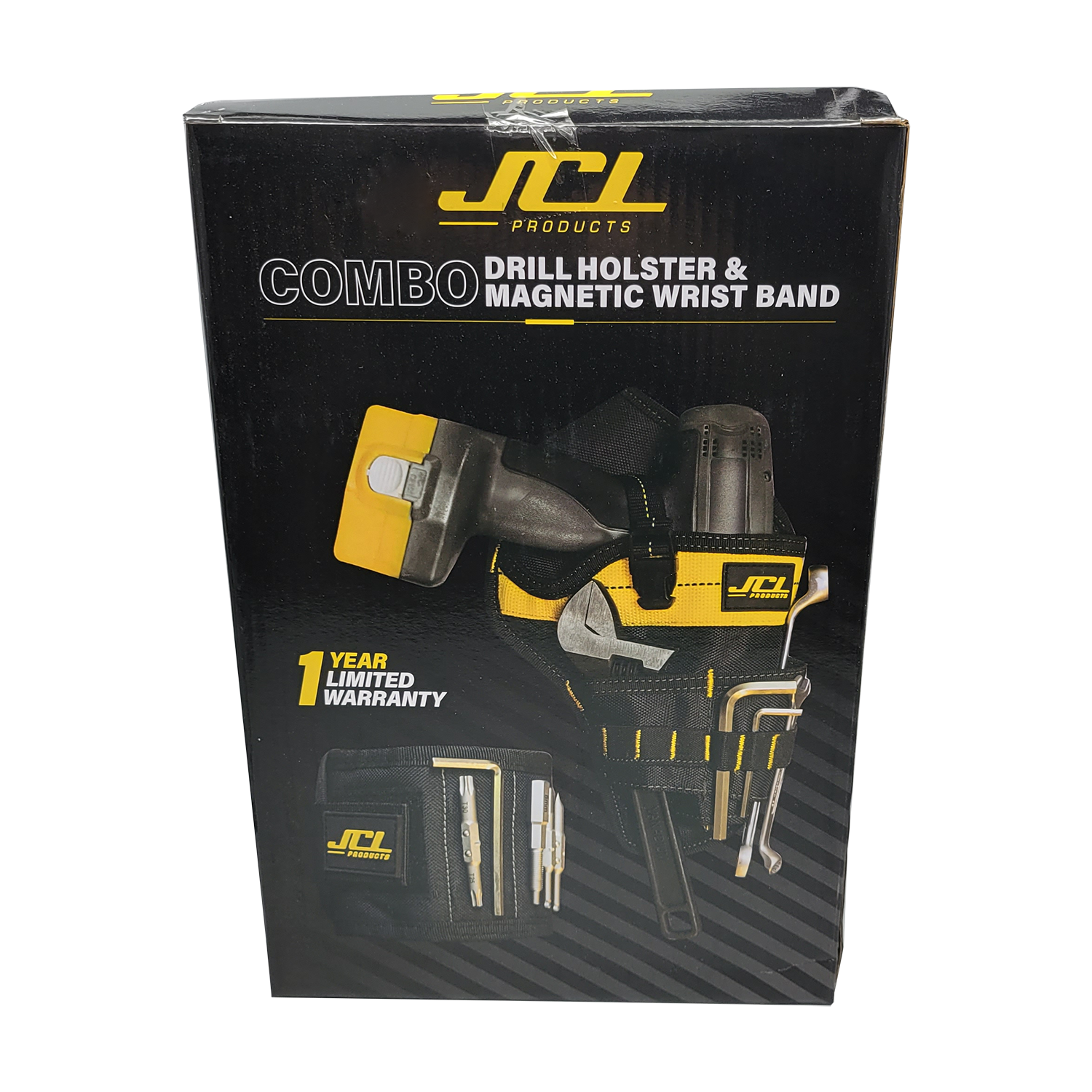 JCL Cordless Drill Tool Belt Holster and Magnetic Wristband Set
