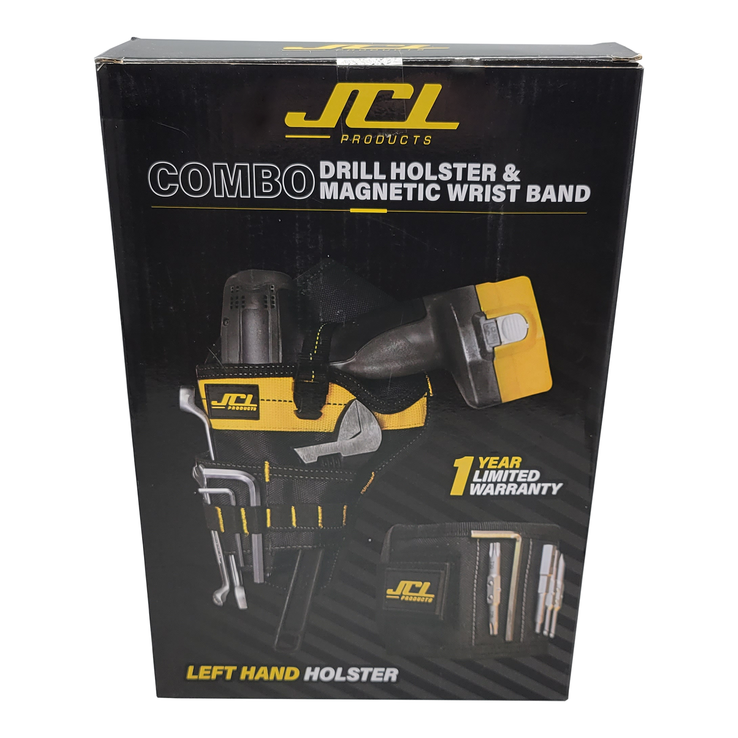JCL Cordless Drill Tool Belt Holster and Magnetic Wristband Set