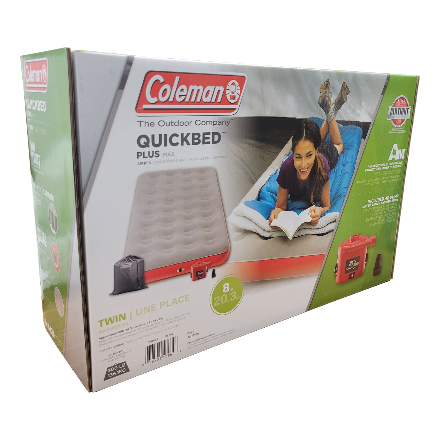 Coleman QuickBed Single High Airbed, FOB KS