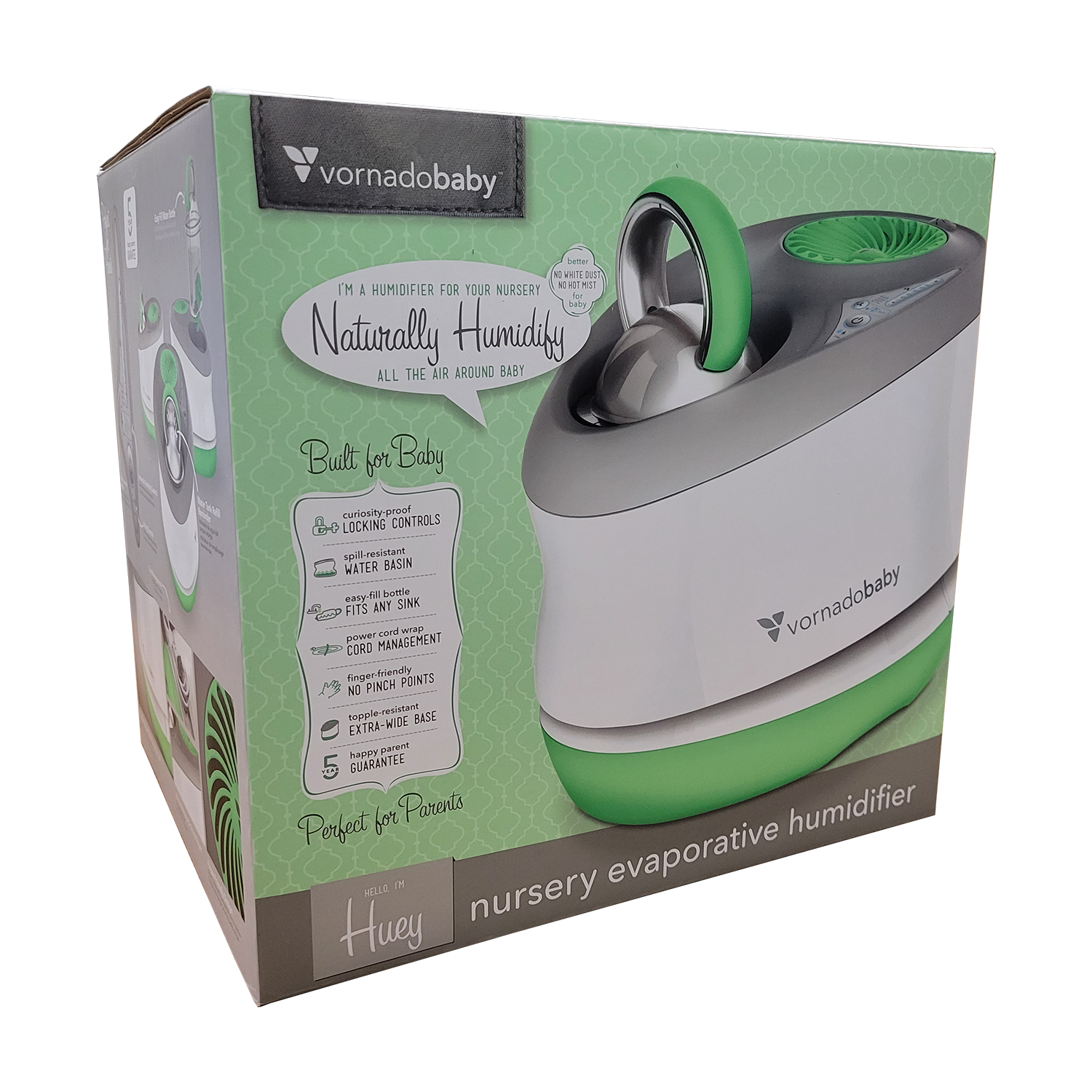 Vornado Huey Nursery Evaporative Humidifier, FOB KS