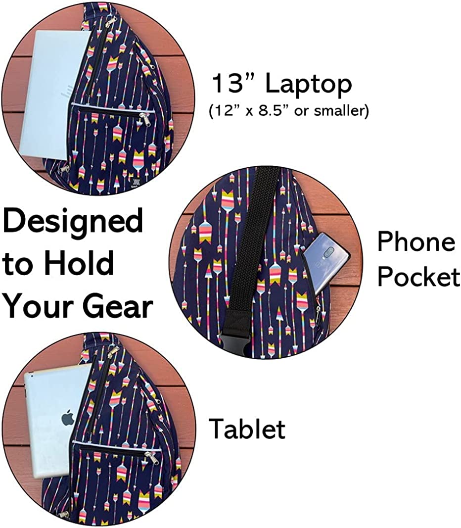 Ambry Rope Sling Backpack for Women, Perfect as a Purse Bag for Small Laptop or Tablet, Use for Travel, Commuting, and School