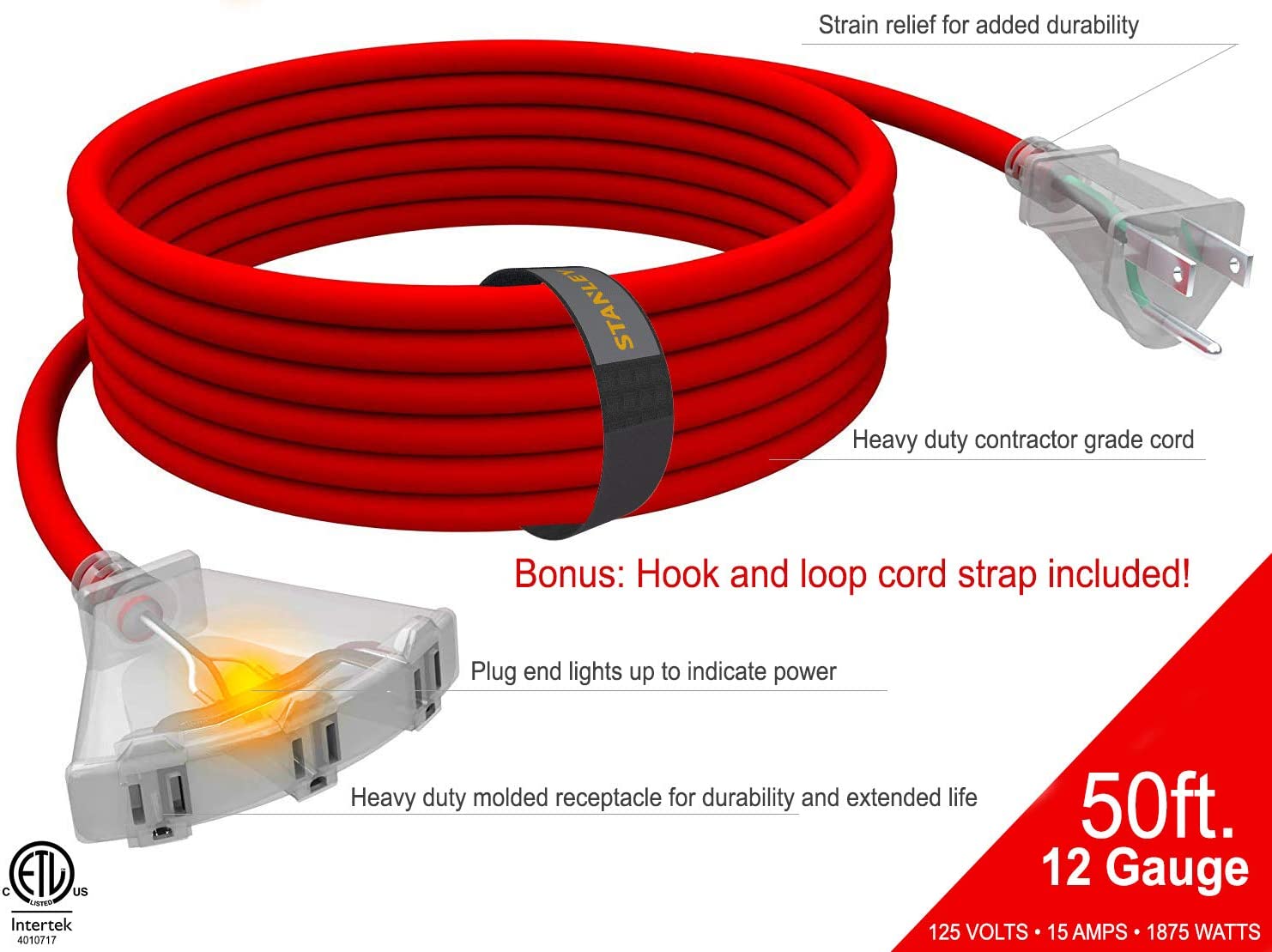 Stanley 50 ft. Power Light Pro Block