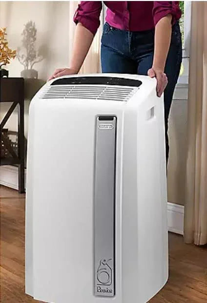 DeLonghi 12,000 BTU (ASHRAE) 6,700 BTU (DOE) 500 Sq. ft. Pinguino Portable Air Conditioner, FOB KS
