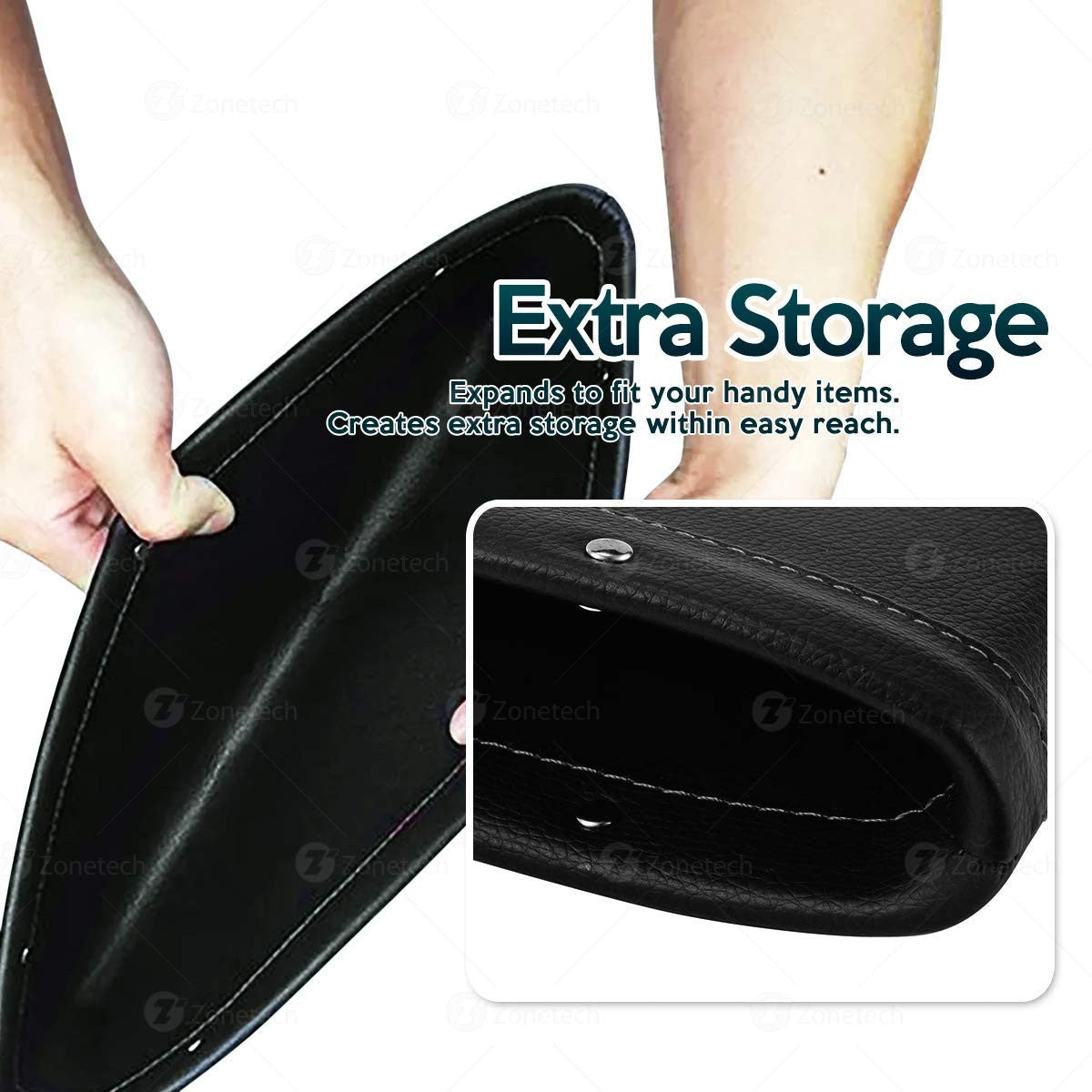 Zone Tech Car Seat Gap Filler Pocket Organizer, FOB KS