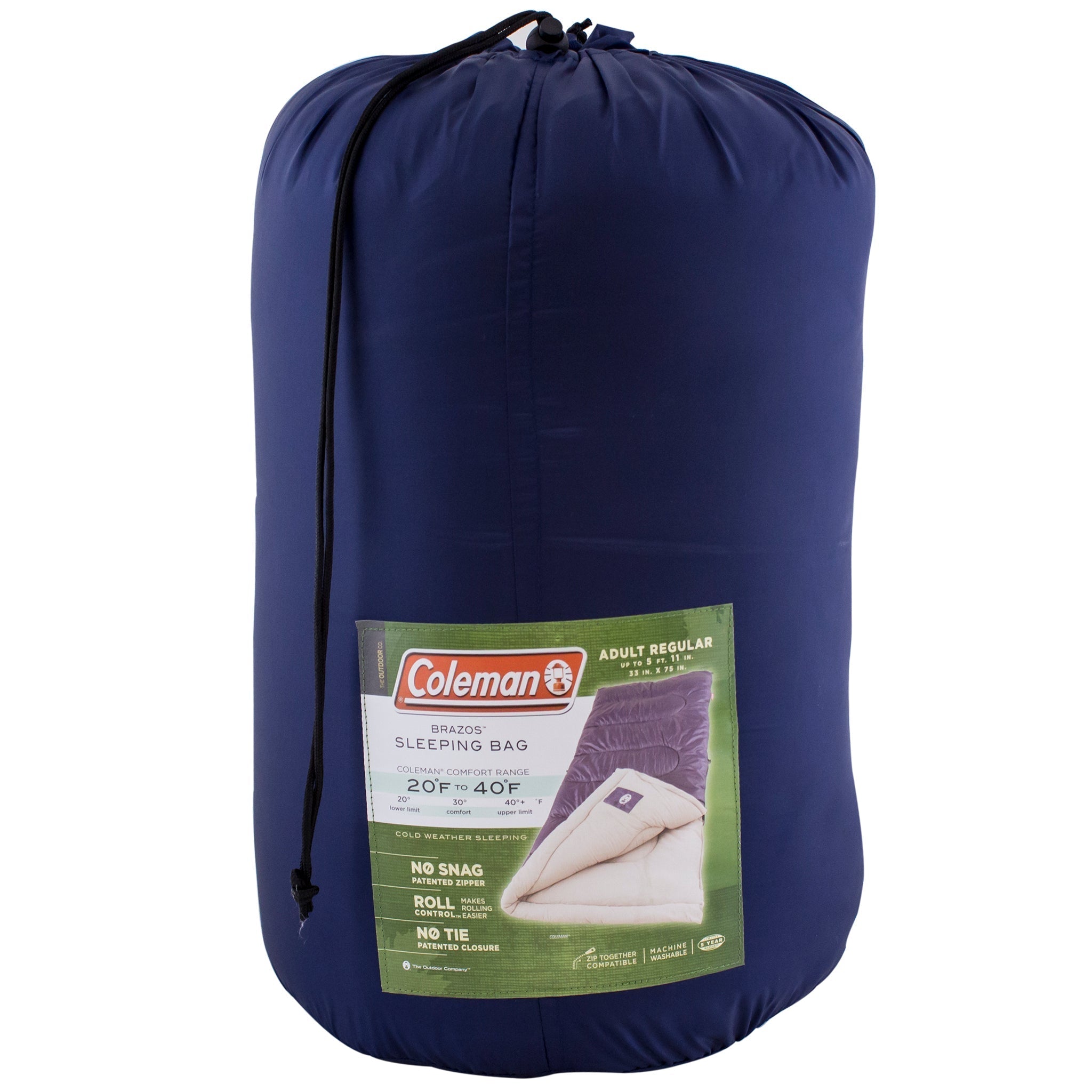 Coleman Brazos Cold Weather Sleeping Bag, FOB KS