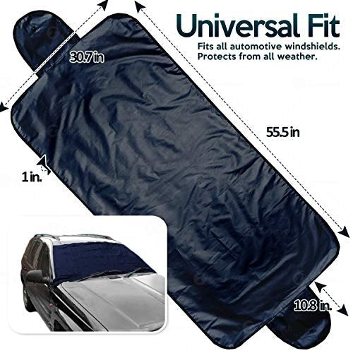 Zone Tech Blue Snow and Ice Windshield Cover, FOB KS