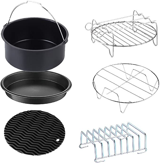 GoWISE 5.8-Quart Air Fryer, 6 PC Accessory Set, FOB KS