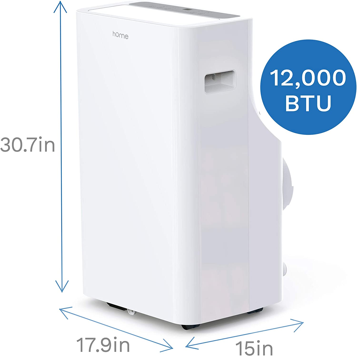 hOmeLabs 12000 BTU Portable Air Conditioner (new CEC 8000 BTU) - Quiet AC Unit Cools Rooms 300-450 Square Feet, FOB KS