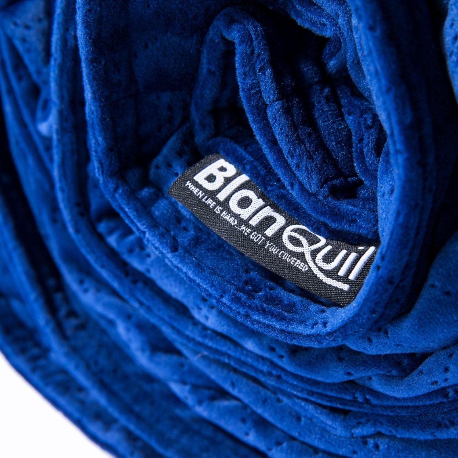 Blanquil Quilted Weighted Small Square Blanket, Navy, 20 lbs, FOB KS