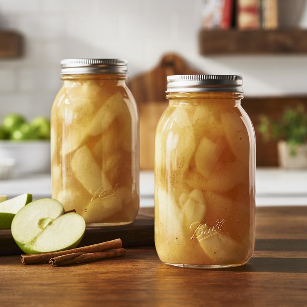 Ball Smooth-Sided Glass Mason Jars with Lids & Bands, 32 oz, 12 Count, FOB KS