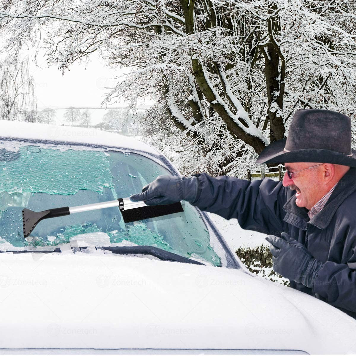 Zone Tech Expandable Snow and Ice Scraper, FOB KS