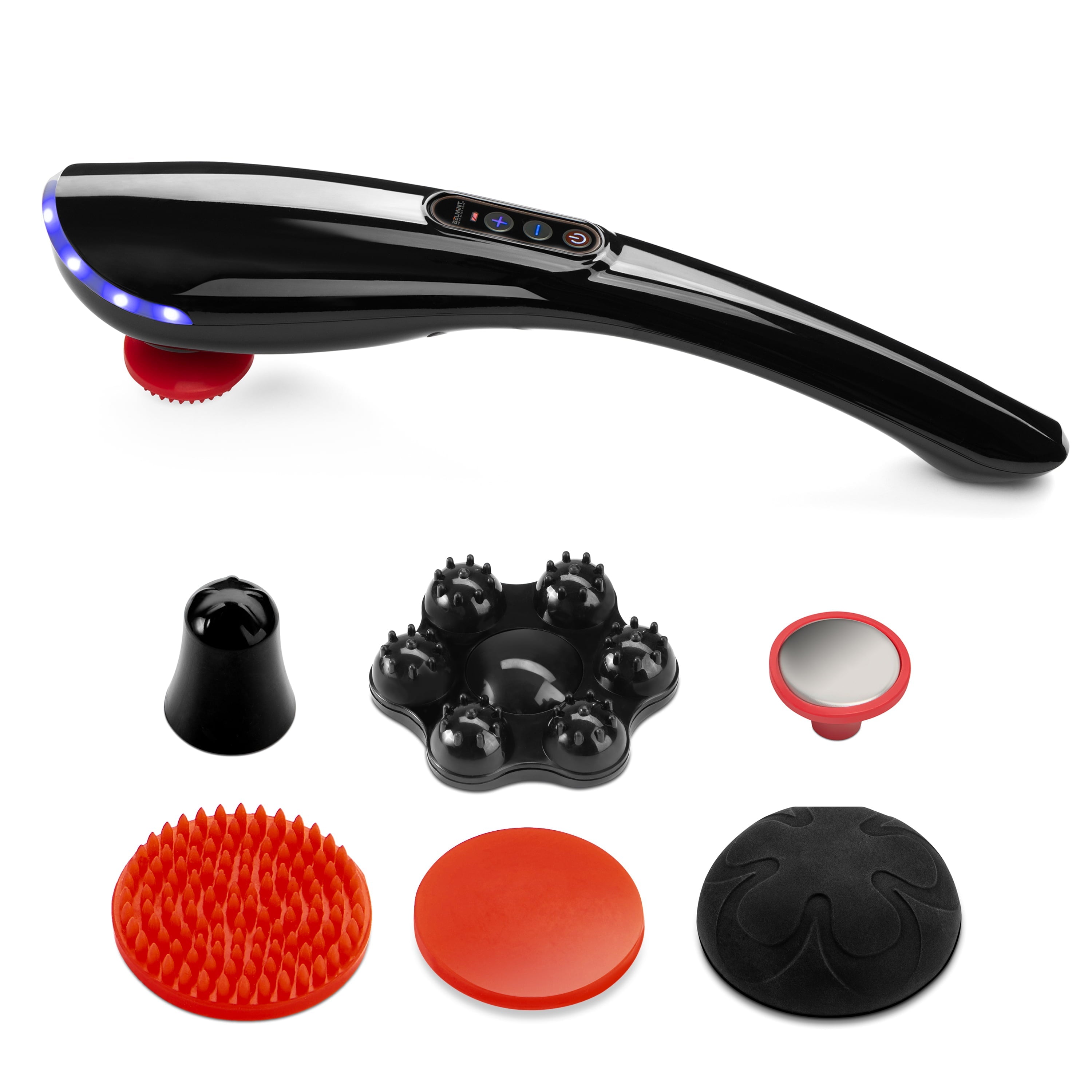 Belmint Percussion Handheld Massager, Six Massage Heads, Adjustable Massaging Direction for Muscles, Back, Neck, Shoulders and Legs
