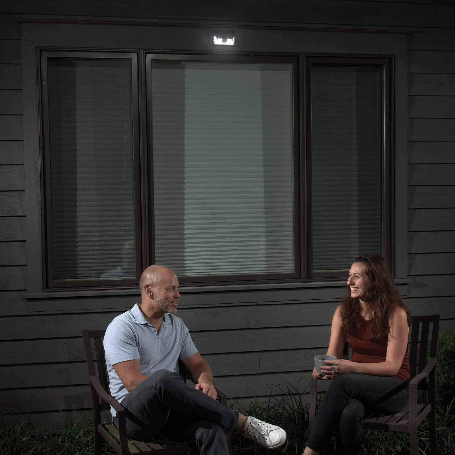 Mr. Beams Solar Wedge Plus 24, LED Outdoor Motion Sensor Wall Light, FOB KS