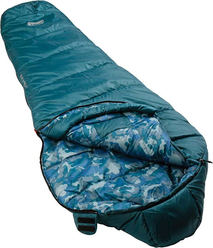 Coleman Kids 30 Degree Sleeping Bag, Blue Bandit, FOB KS