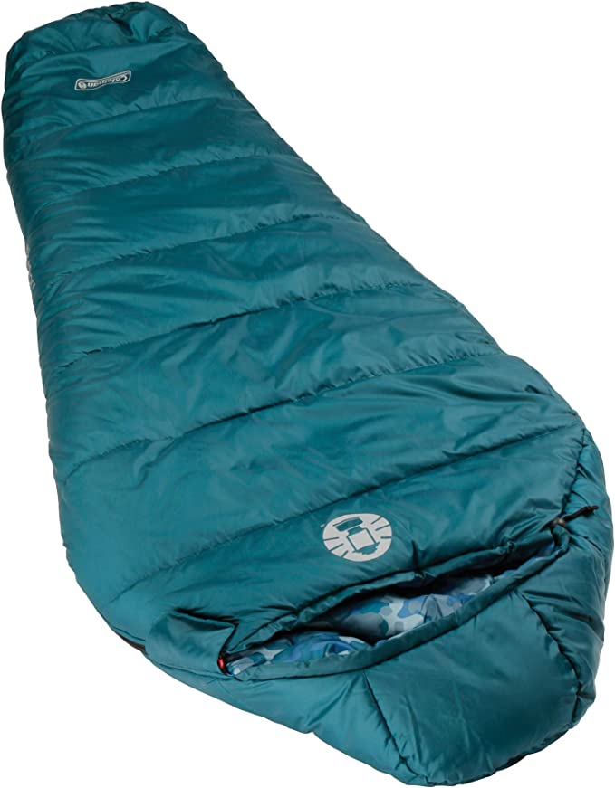 Coleman Kids 30 Degree Sleeping Bag, Blue Bandit, FOB KS