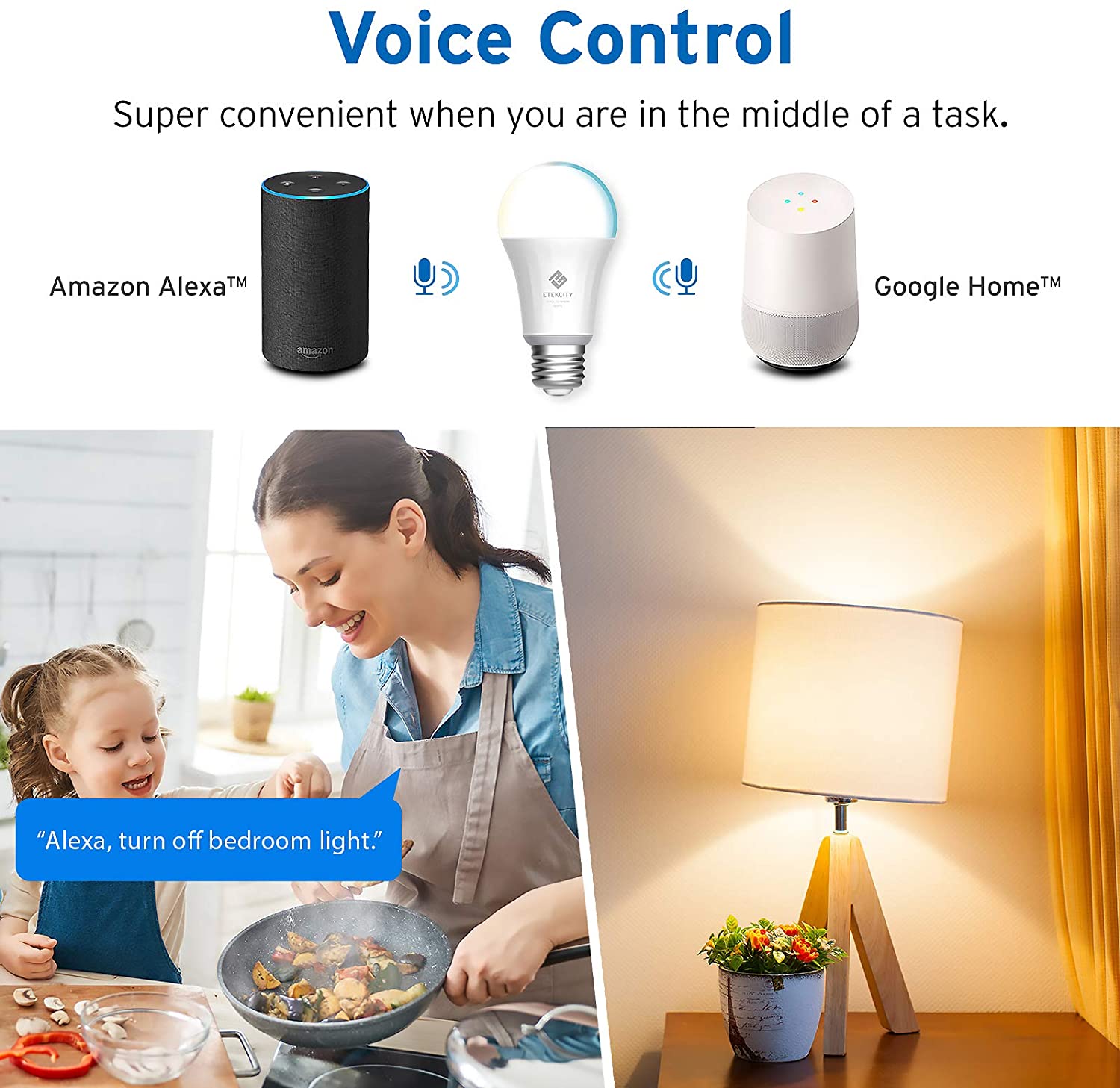 Etekcity Smart LED Light Bulb with WiFi, No Hub Required, FOB KS