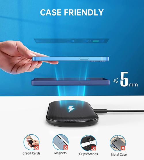 Choetech Dual Wireless Charger, QI Certified 5 Coils Fast Wireless Charging Pad, FOB KS