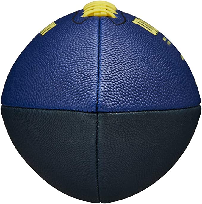 Wilson NFL Bronze Series Junior Size Football, Blue and Yellow, FOB KS