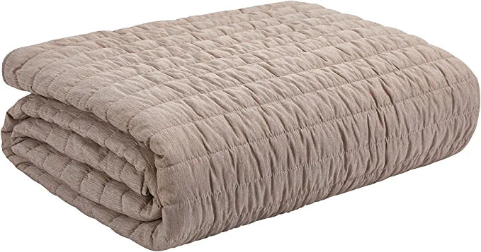 Perry Ellis Portfolio 3 Piece Quilt Set Taupe, FOB KS