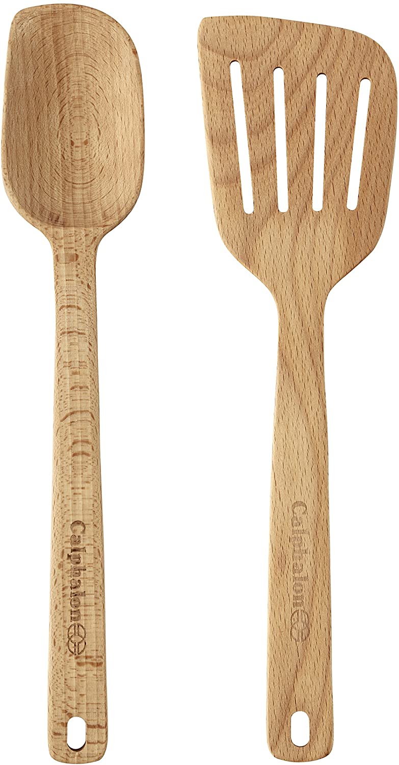 Calphalon 2-Piece, Wood Spoon & Turner Set, FOB KS