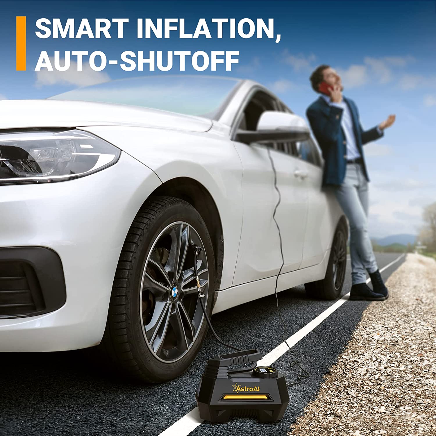 AstroAI Air Compressor Tire Inflator Portable Air Pump, FOB KS