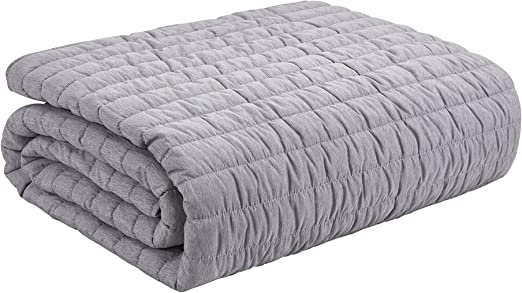 Perry Ellis Portfolio 3 Piece King Quilt Set Grey, FOB KS