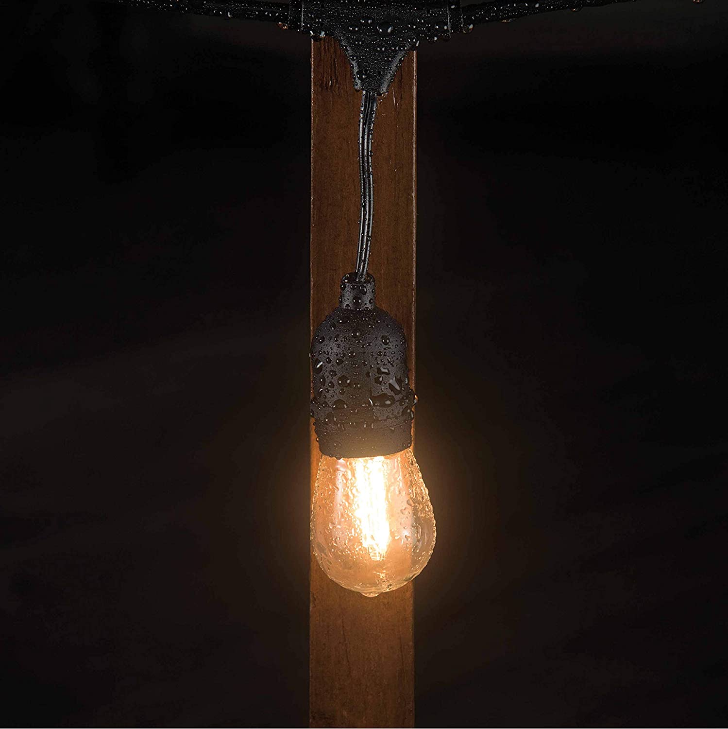 Mr. Beams LED Outdoor String Lights with S14 Bulbs, FOB KS