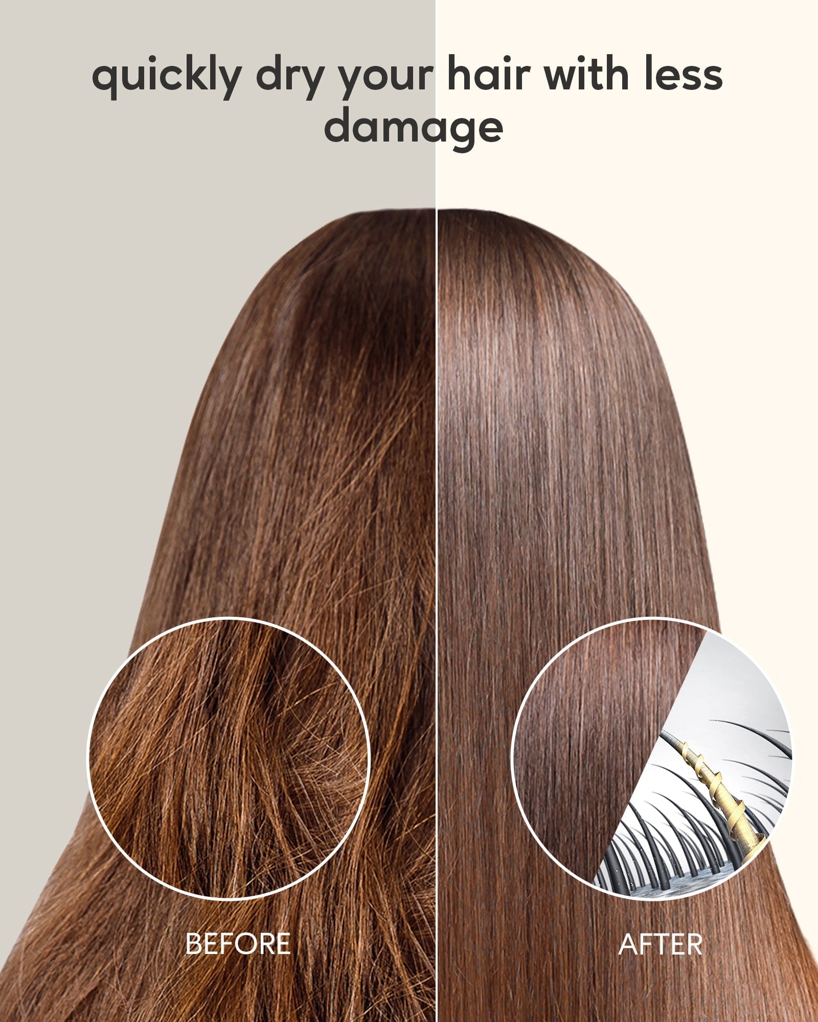 Kipozi Pro Powerful Salon Ionic Dryers with Diffuser and Concentrator Nozzle,Lightweight and Quiet,1875W