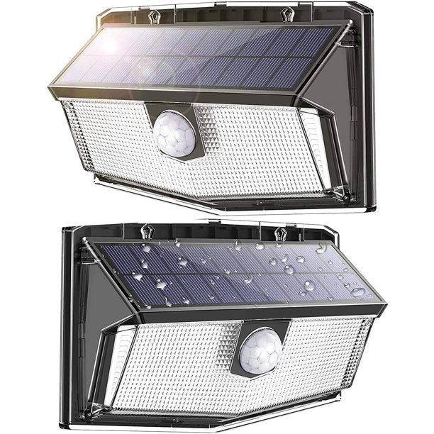 Litom Outdoor Wall LED Solar Lights with Motion Sensor, 2 Pack, FOB KS
