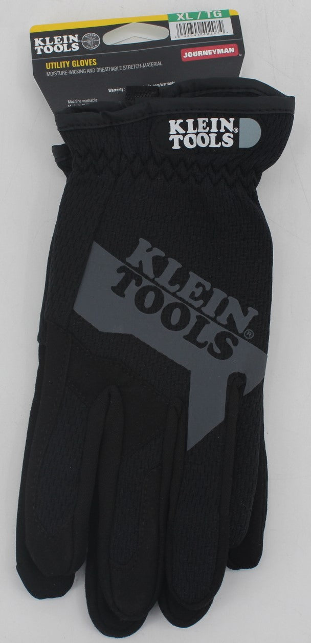 Klein Tools 40207 Journeyman Utility Gloves, X-Large ,Black/Gray