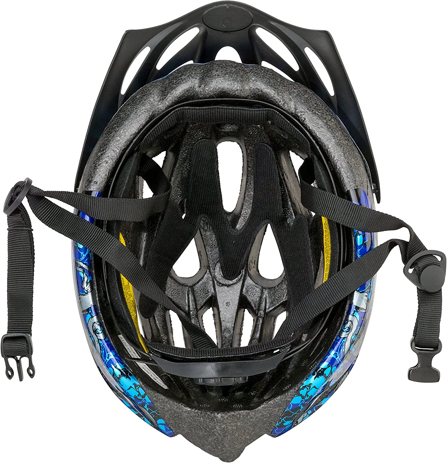 Mongoose Thrasher Youth Bike Helmet, Lightweight Microshell Design, Blue, FOB KS