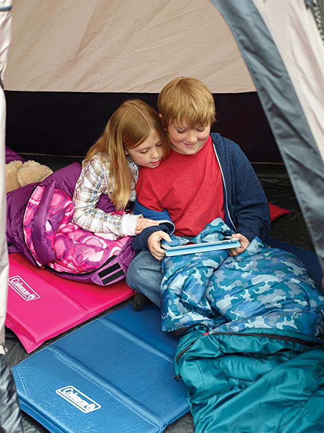 Coleman Kids 30 Degree Sleeping Bag, Blue Bandit, FOB KS