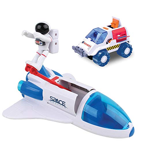 Astro Venture Space Shuttle Toy with 2 Astronauts, Mechanical Arm and Rover