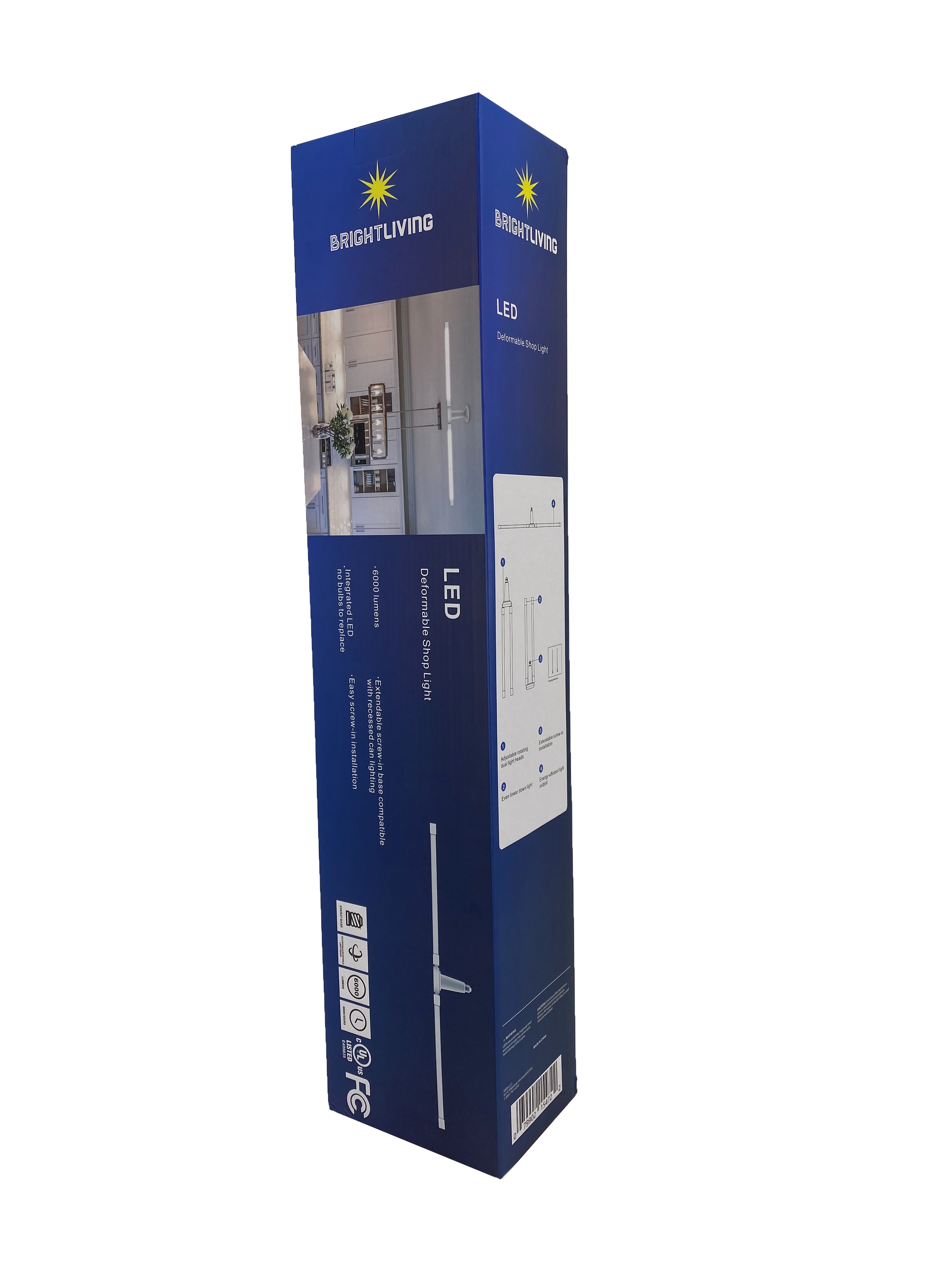 BrightLiving 6,000 Lumen LED Deformable Shop Light - Available in March 2023