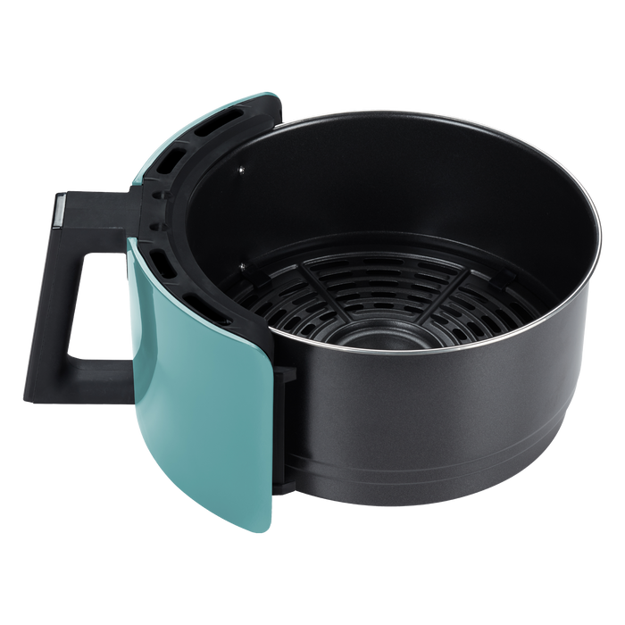 GoWISE USA 5 qt. Mint/Silver Electric Air Fryer with Digital Touchscreen and Recipe Book, FOB KS