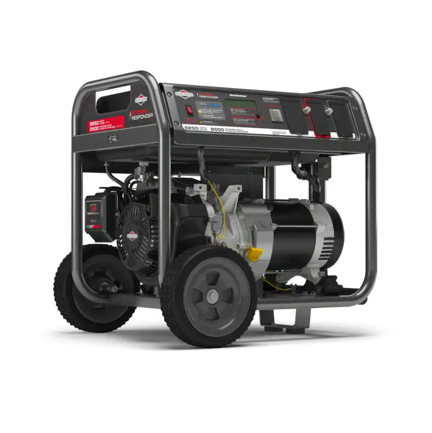 Briggs & Stratton Storm Responder 6,250-Watt Gasoline Powered Portable Generator with CO Guard, FOB KS