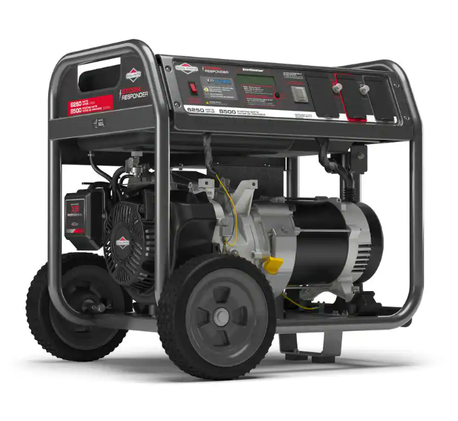 Briggs & Stratton Responder 6,250 / 8,500 Watt Gas Recoil Start Portable Generator, Factory Refurbished, FOB KS