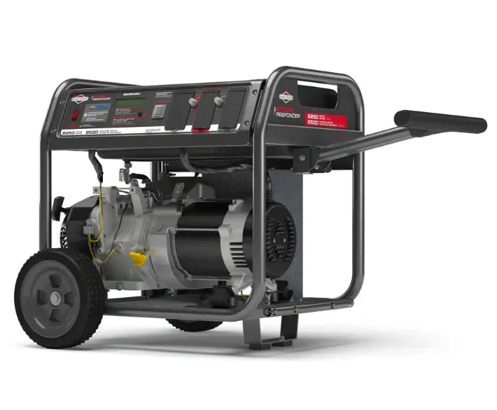 Briggs & Stratton Responder 6,250 / 8,500 Watt Gas Recoil Start Portable Generator, Factory Refurbished, FOB KS