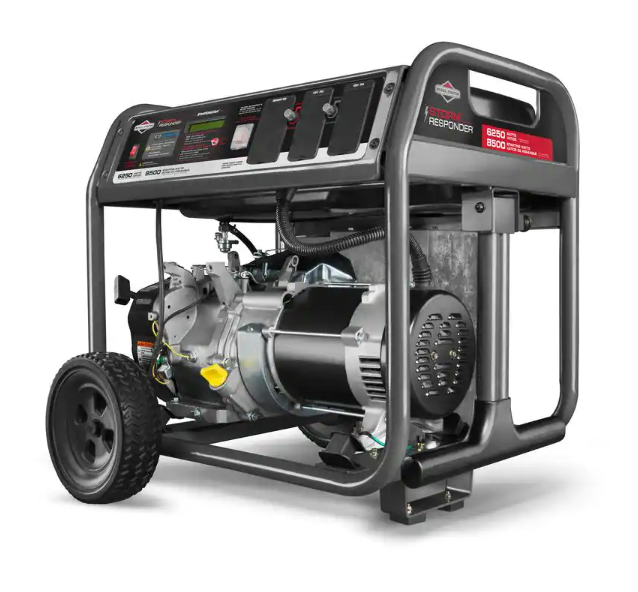 Briggs & Stratton Responder 6,250 / 8,500 Watt Gas Recoil Start Portable Generator, Factory Refurbished, FOB KS